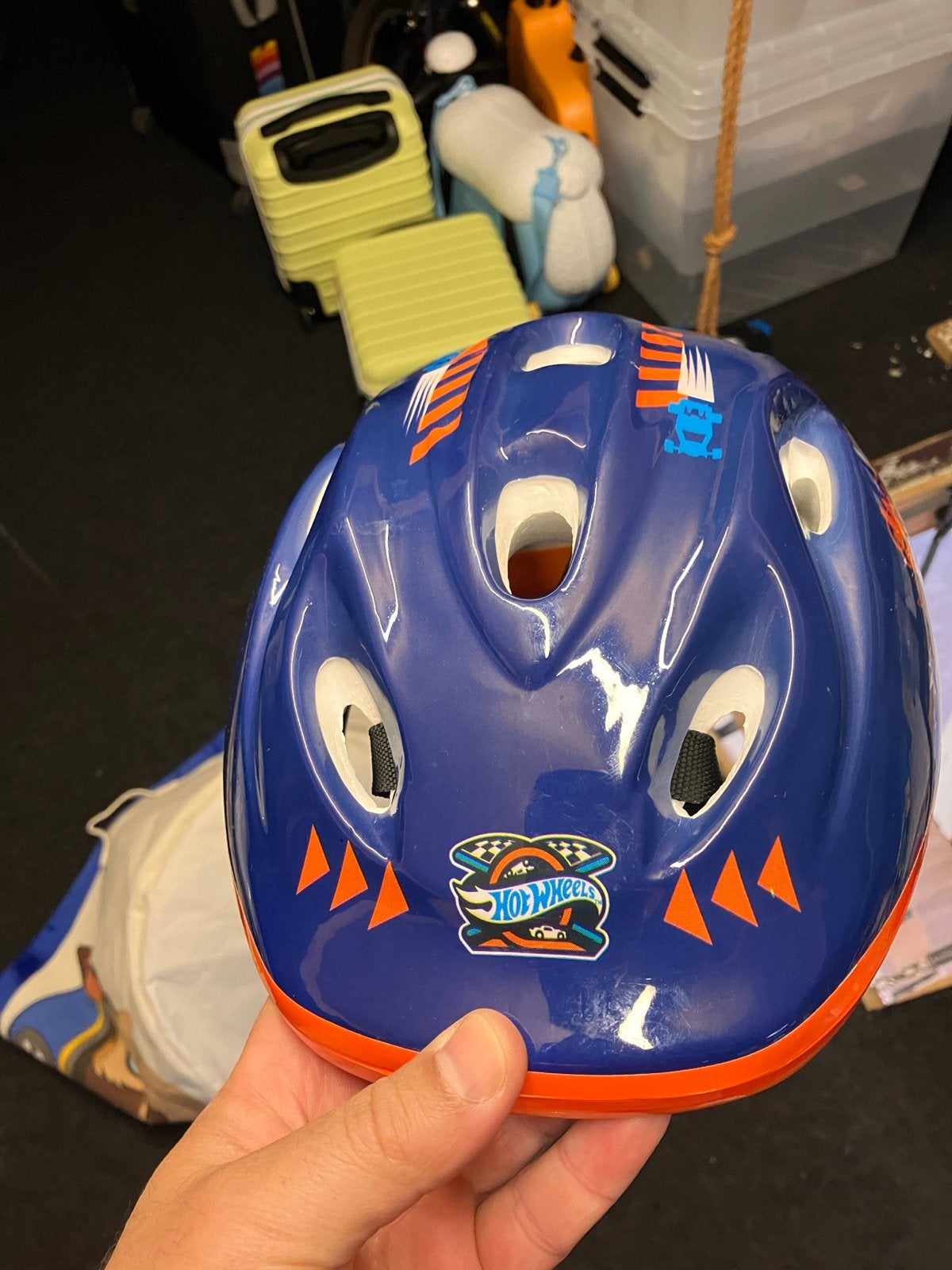 Fietshelm voor kinderen - Hot Wheels & B'Twin, Ophalen, Gebruikt, Overige maten, Jongen of Meisje