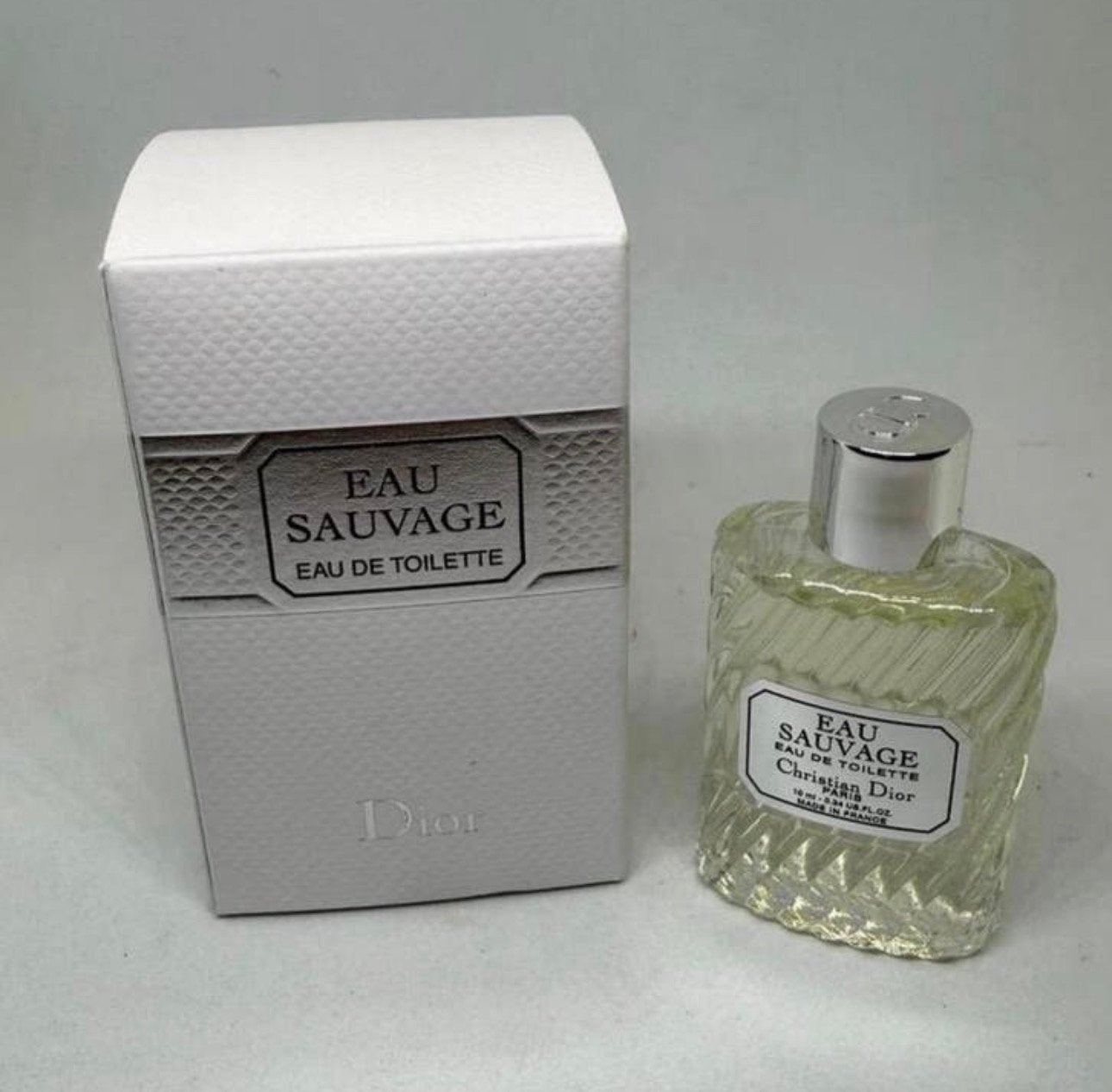 Miniatuur Eau Sauvage Christian Dior 10 ml eau de toilette, Verzenden, Nieuw, Miniatuur, Gevuld