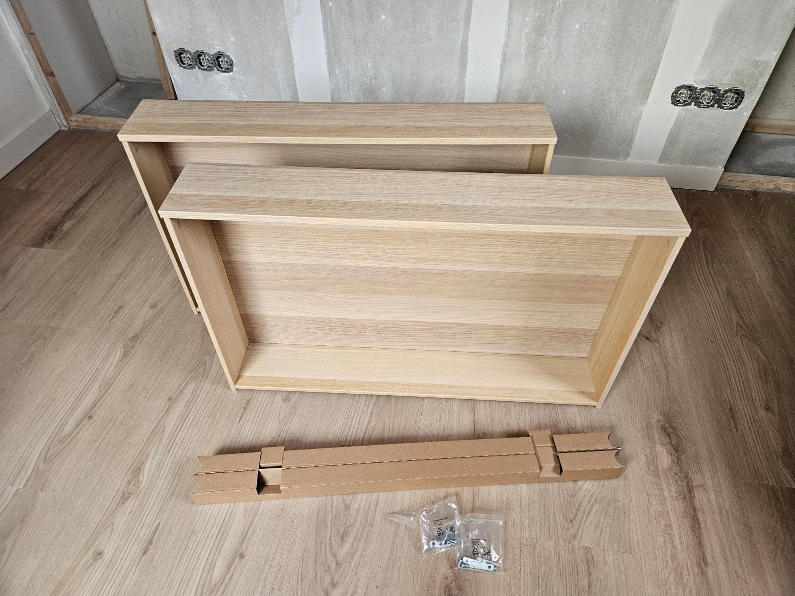 2 lades komplement 100 cm licht eiken, Ophalen, Nieuw