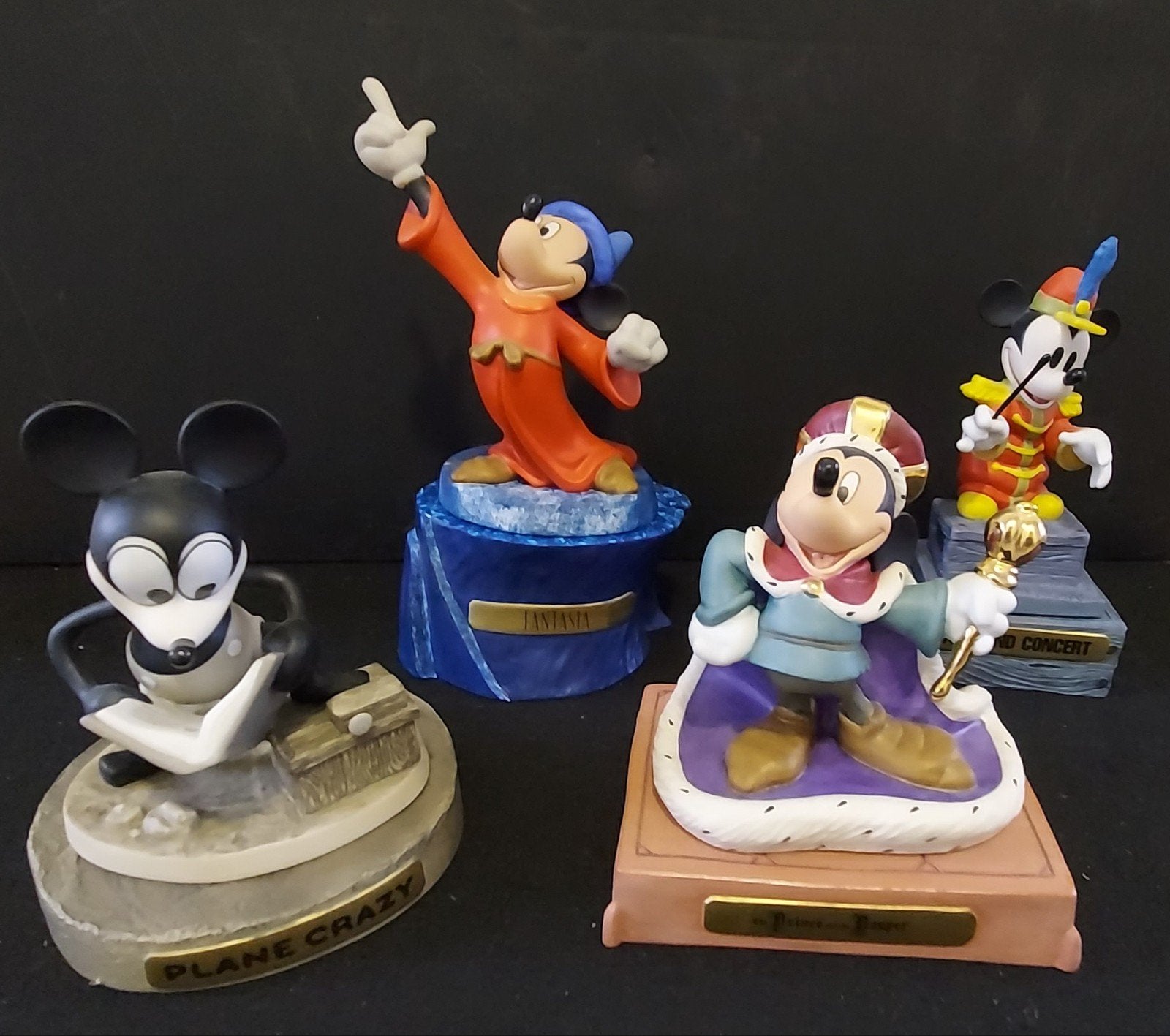 WDCC Walt Disney Classic Collection Mickey Mouse 5set, Verzamelen, Disney, Ophalen, Mickey Mouse, Zo goed als nieuw, Beeldje of Figuurtje