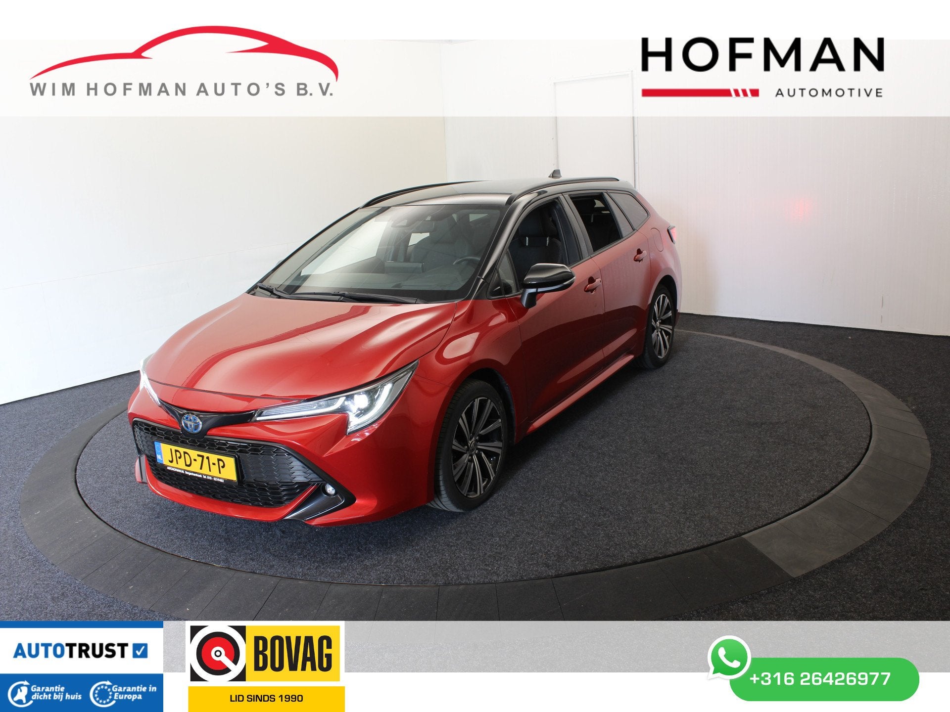 Toyota Corolla Premium EL aKlep Bi-Tone Head-Up Virtual Cam, Auto's, Gebruikt, Zwart, 4 cilinders, Met garantie (alle)