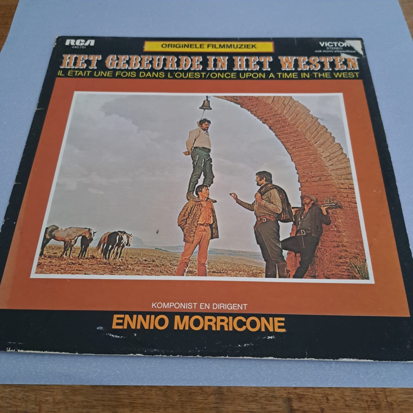 Ennio Morricone - Het Gebeurde In Het Westen LP, Cd's en Dvd's, Vinyl | Filmmuziek en Soundtracks, Ophalen, Gebruikt, Originele persing