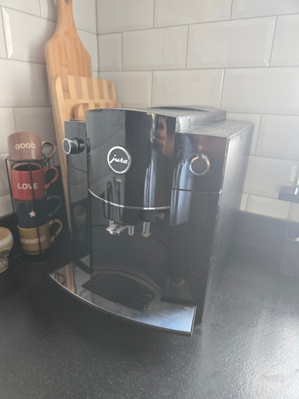 Jura D60 Koffiemachine - Goed onderhouden, Witgoed en Apparatuur, Koffiezetapparaten, Ophalen, Gebruikt, Koffiemachine, Koffiebonen