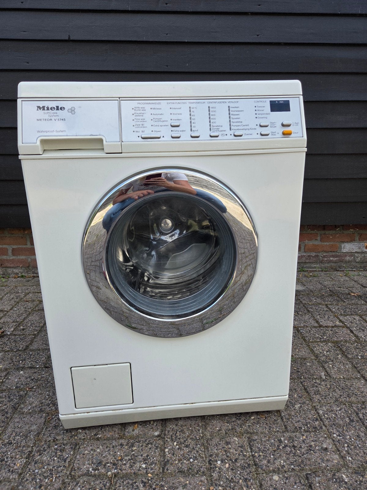 Miele Wasmachine Meteor V 5745 - Zware machine, Witgoed en Apparatuur, Wasmachines, Ophalen, Gebruikt, Handwasprogramma, Voorlader