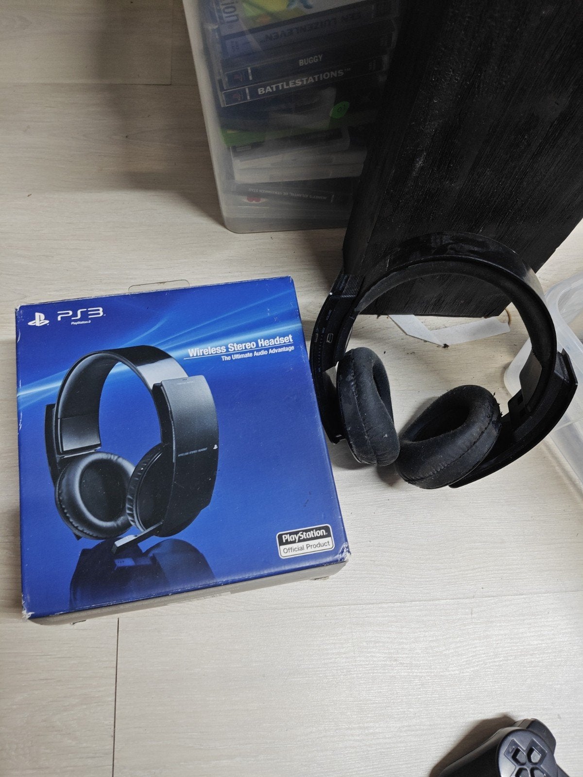 DEFECT PS3 wireless stereo headset, ., 1 speler, Ophalen of Verzenden, Zo goed als nieuw