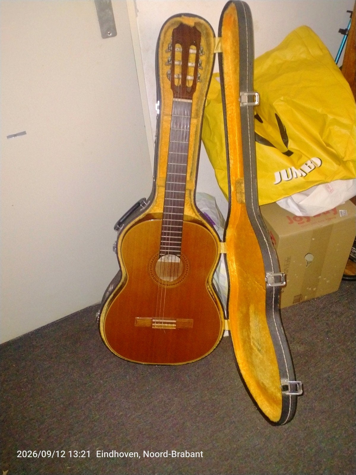 Aria AC-15 Concert Gitaar met Koffer, Ophalen, Gebruikt, Klassieke of Spaanse gitaar, Met koffer