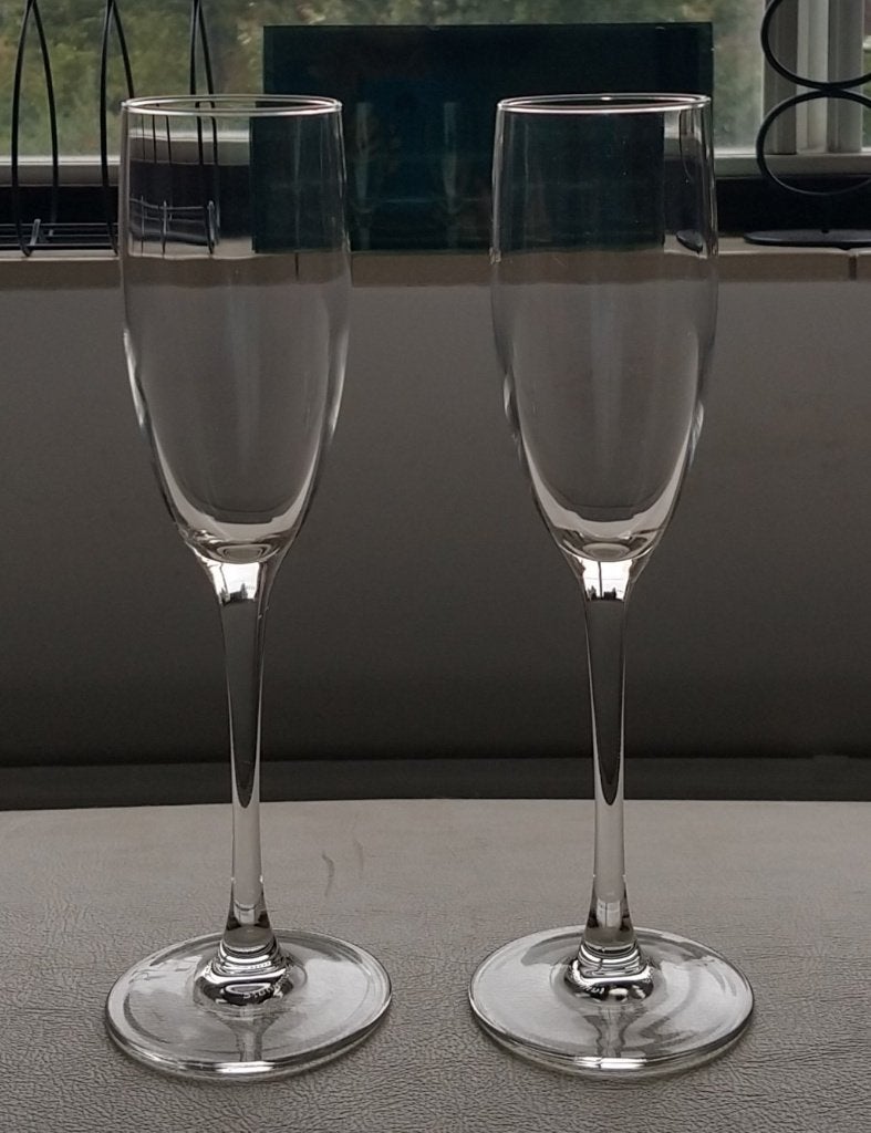 champagne fluiten, glazen,  IKEA Nordic Schiller, volgnr 95, Verzamelen, Ophalen of Verzenden, Zo goed als nieuw, Overige typen