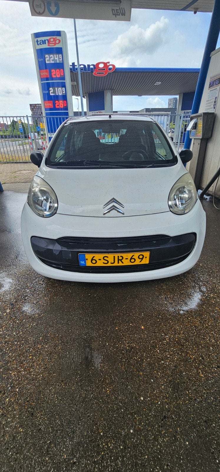 Citroën C1 1.0 3-DRS 2006 Wit, Auto's, Voorwielaandrijving, Zwart, 765 kg, 4 stoelen