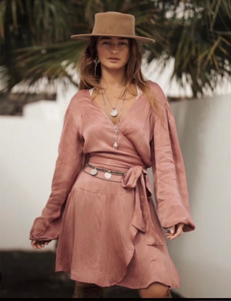 Moost wanted Zaphira balloon sleeve dress S, Verzenden, Nieuw, Maat 36 (S), Roze