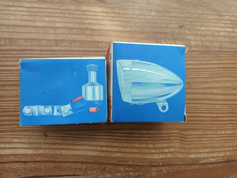 Vintage Union Fietsverlichting Set (Dynamo en Voorlicht), Fietsen en Brommers, Fietsaccessoires | Fietsverlichting, Ophalen of Verzenden