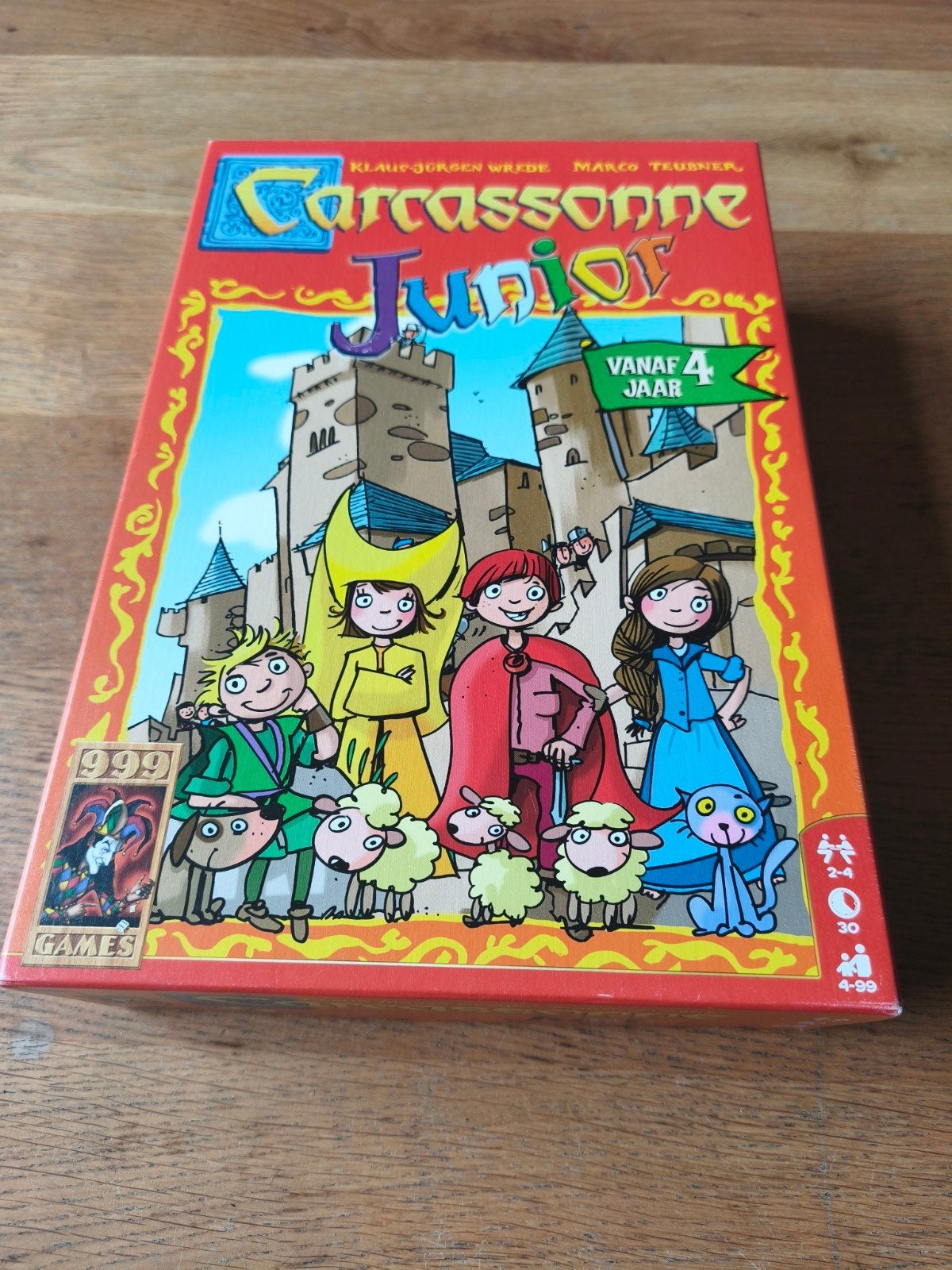 Carcassonne Junior gezelschapsspel - 999 games l 4+, Hobby en Vrije tijd, Gezelschapsspellen | Overige, Een of twee spelers, Ophalen of Verzenden