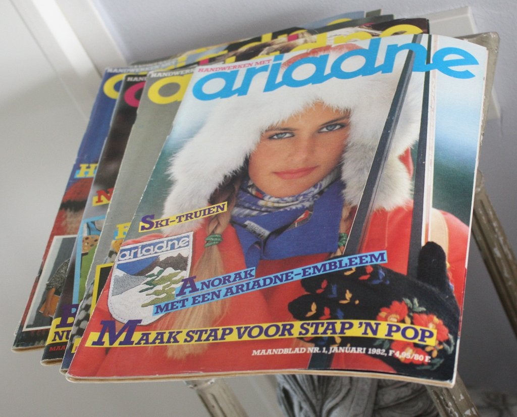 handwerken met ariadne complete 5 tijdschriften 1982, Ophalen of Verzenden, Gebruikt, Breien of Haken, Patroon of Boek