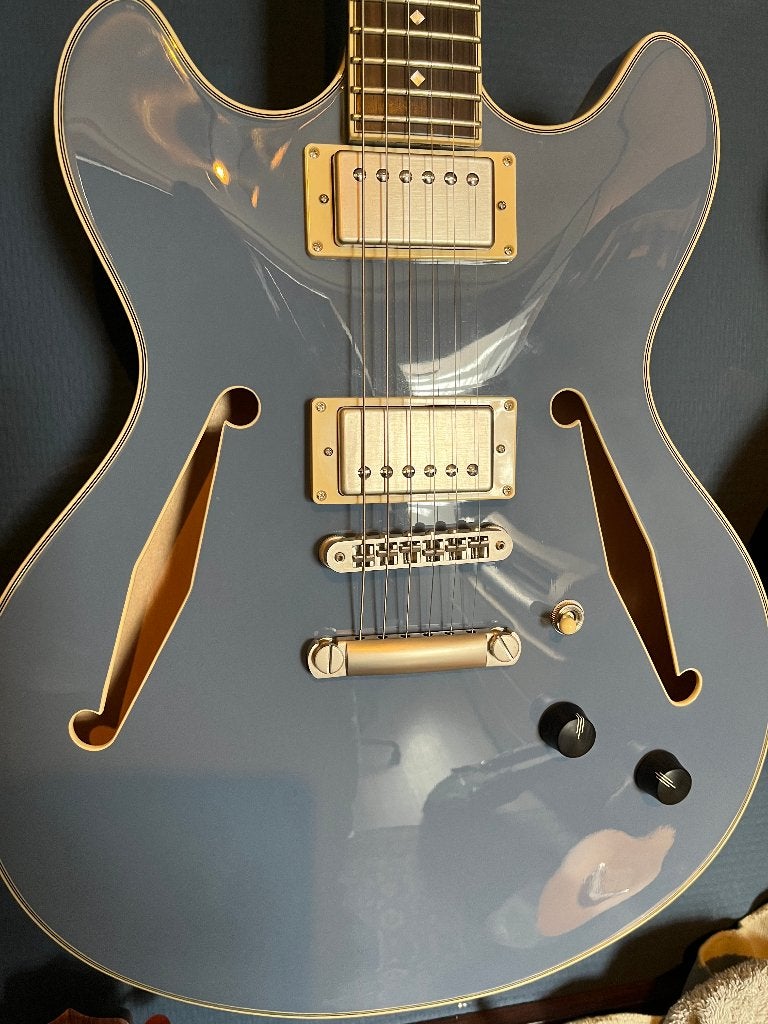 D'Angelico Excel DC Tour Gitaar, Ophalen, Zo goed als nieuw, Hollow body, Overige merken