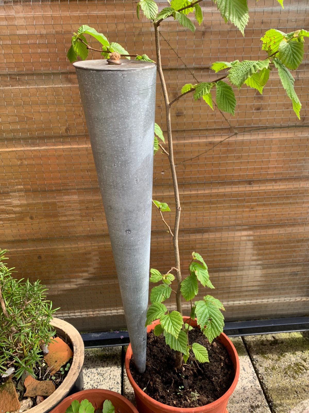 Zinken Tuinfakkel / fakkel van zink~ brandt op olie, Tuin en Terras, Ophalen, Gebruikt