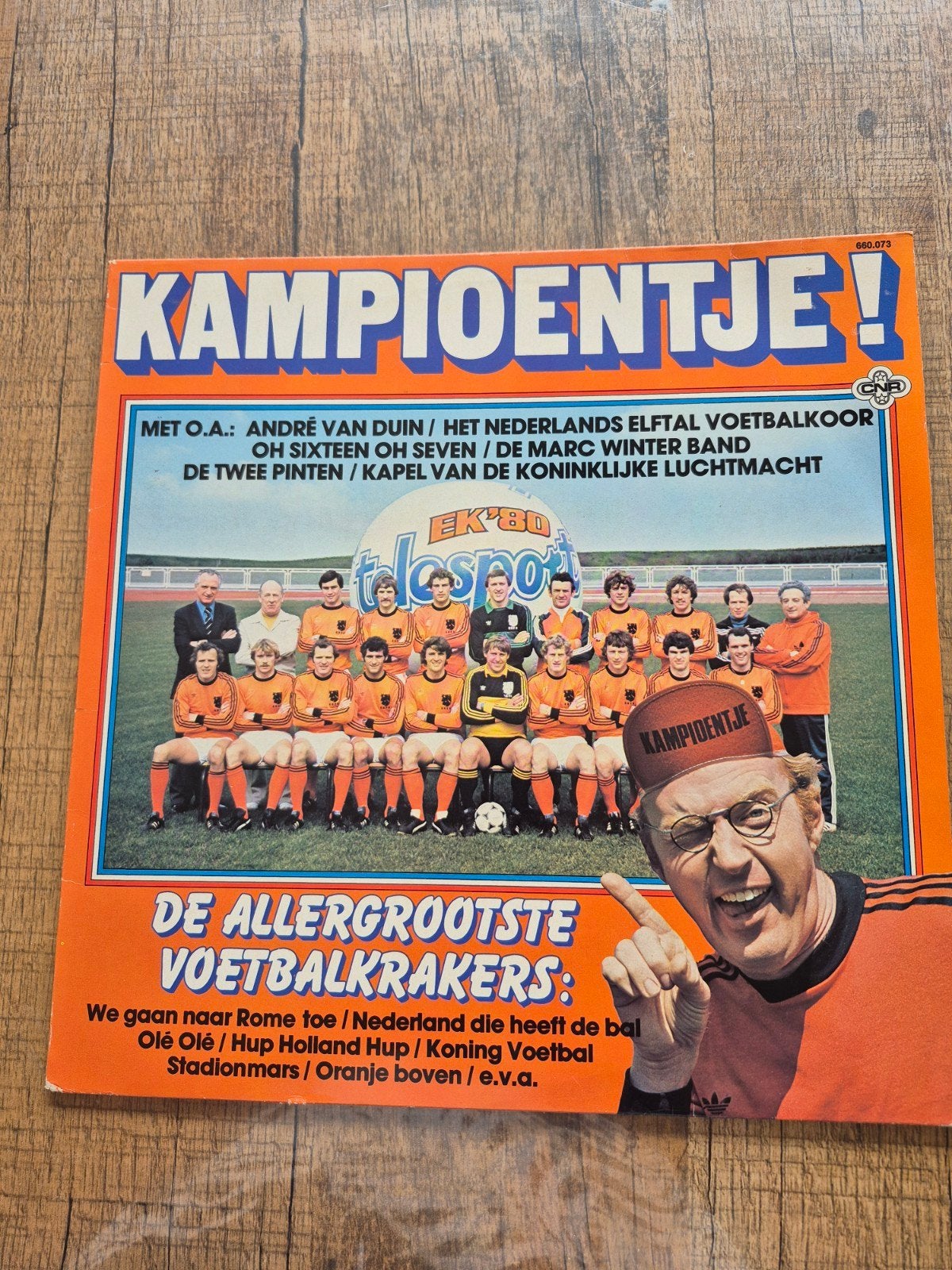 Kampioentje! De Allergrootste Voetbalkrakers LP EK'80, Ophalen of Verzenden, 1980 - 1989, Gebruikt, 12 inch