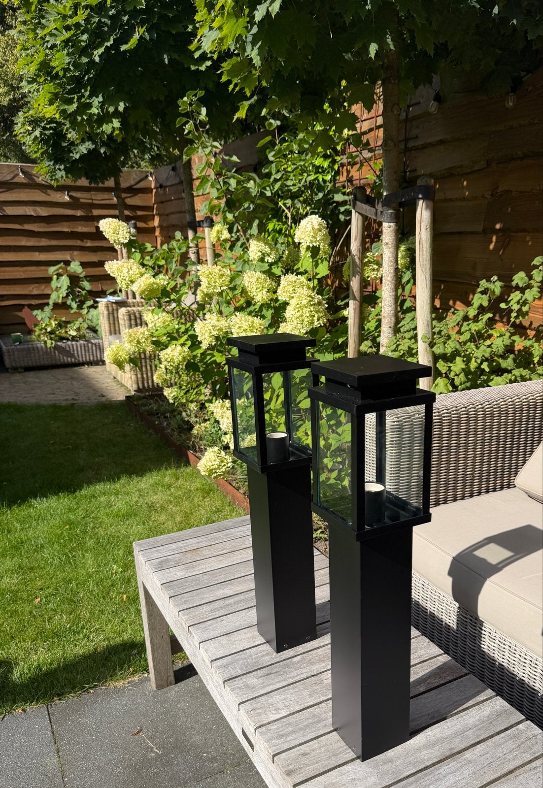 2x KS Verlichting Jersey terraslampen nieuw in doos, Tuin en Terras, Minder dan 50 watt, Overige typen, Ophalen of Verzenden, Netvoeding