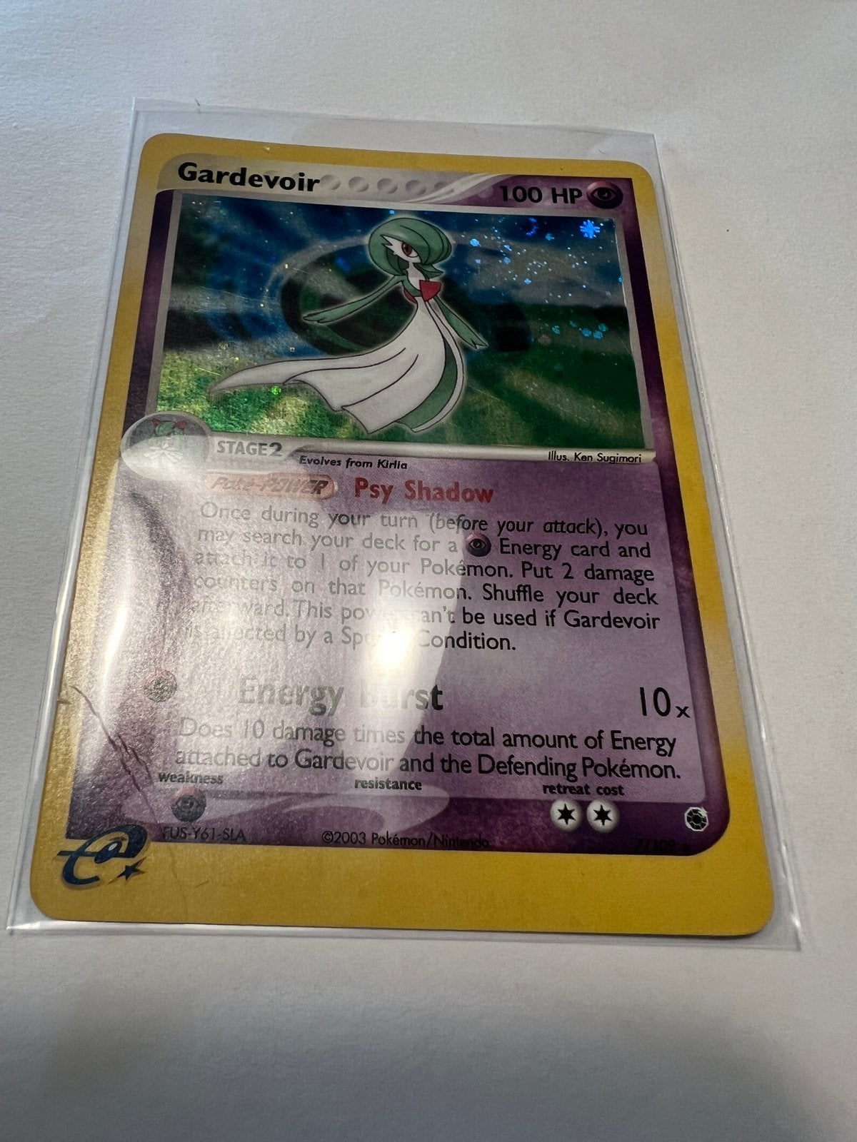 Reverse Holo Gardevoir EX Ruby and Sapphire – 7/109 E-Reader, Ophalen of Verzenden, Zo goed als nieuw