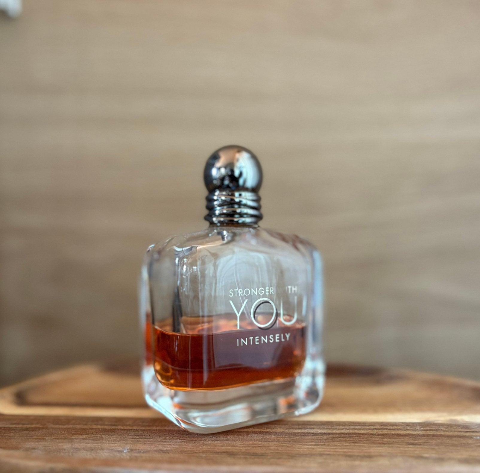 Armani - Stronger with you intensely 100ml, Verzenden, Gebruikt