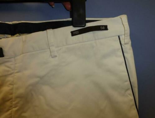 PT01 ecru witte broek pantalon Garment Dyed mt 58 nr 32996, Kleding | Heren, Broeken en Pantalons, PT01, ., Wit, Maat 56/58 (XL)