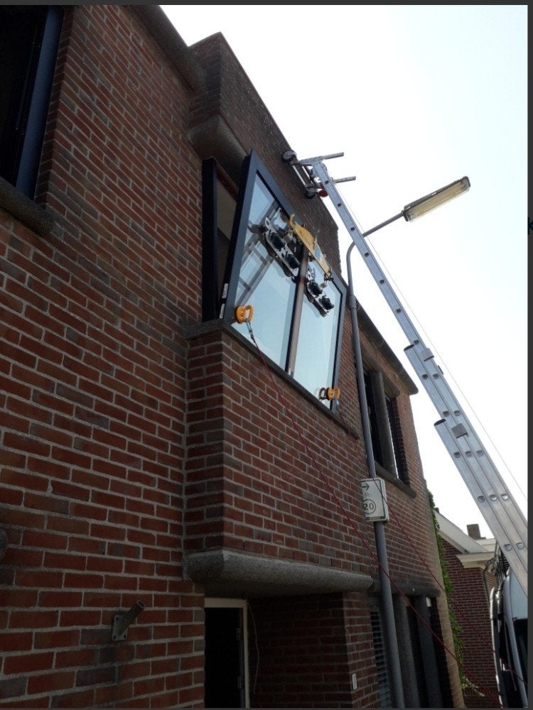 Ladder takel kozijn/glas gevelridder montage takel lier tilh, Ophalen, Zo goed als nieuw