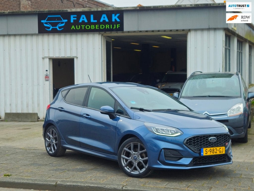 Ford Fiesta 1.0 EcoBoost Hybrid ST-Line, 125 pk, Euro 6, Blauw, Bedrijf