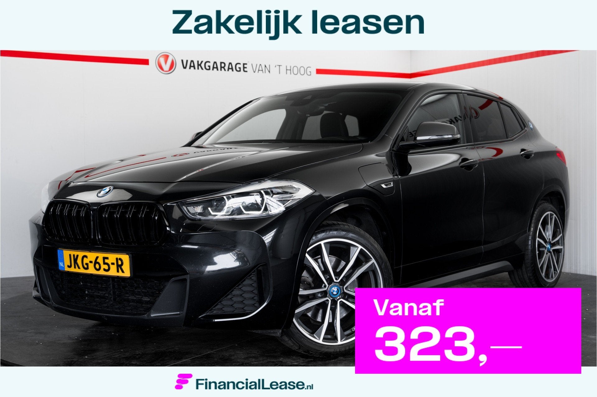 BMW X2 xDrive25e High Executive M-Sport, Automaat, Gebruikt, Zwart, Bedrijf