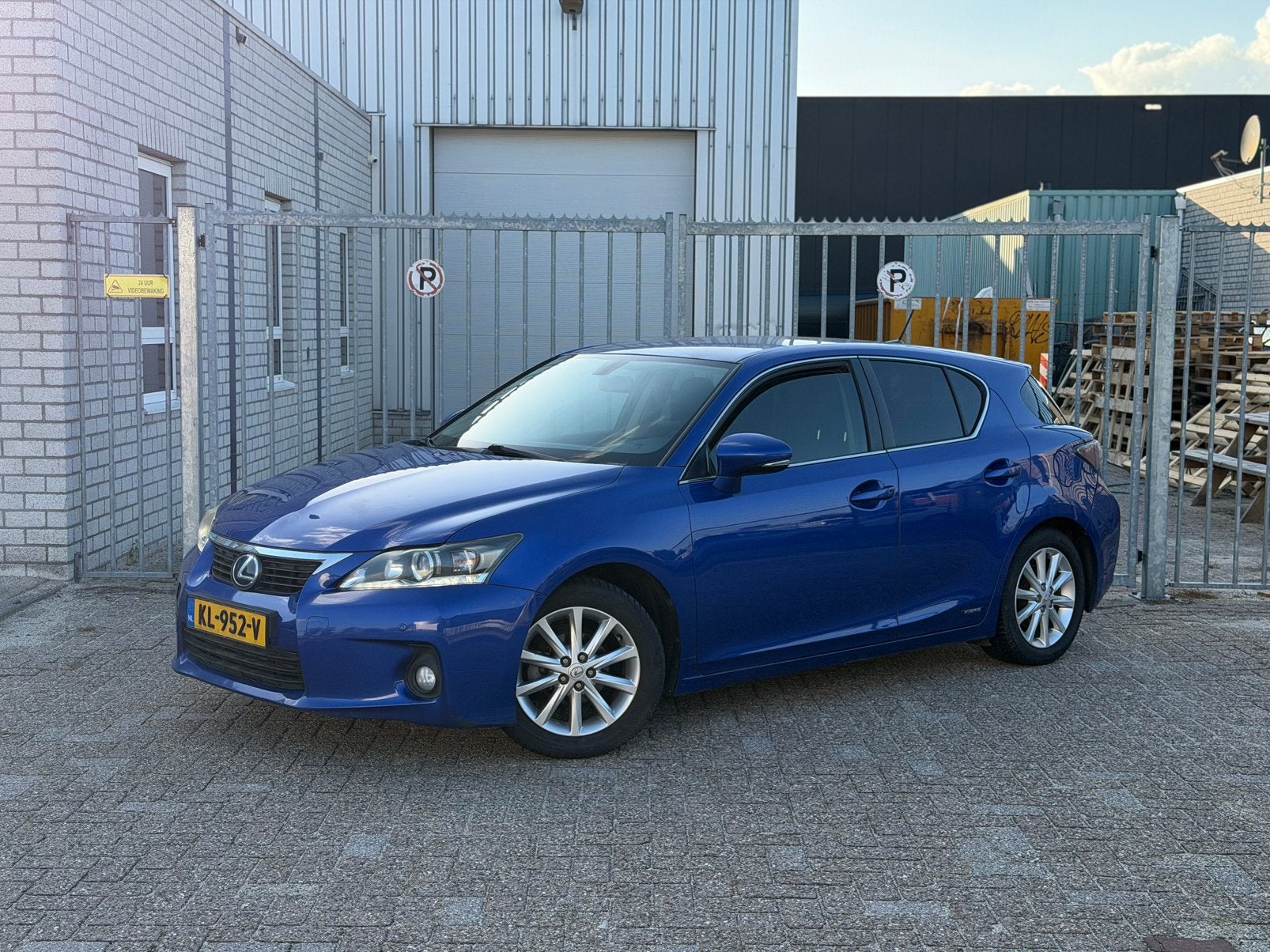 Lexus CT-H 200H 1.8 Hybrid 2012 Blauw, Auto's, Stof, Zwart, 4 cilinders, Blauw