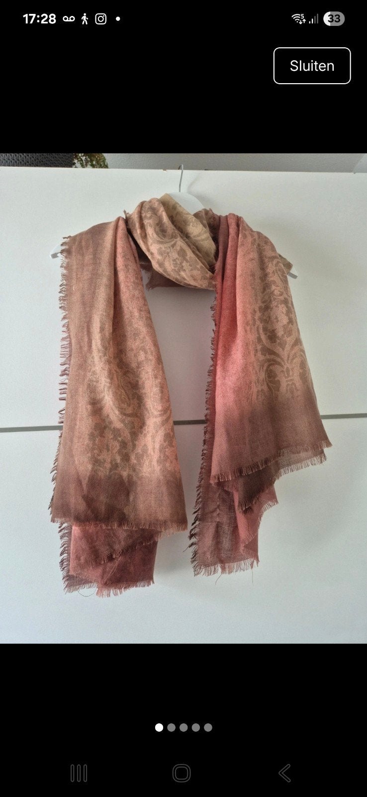 Sjaal , 100% wool van Style butler, Ophalen of Verzenden, Zo goed als nieuw, Maat 46/48 (XL) of groter, Sjaal