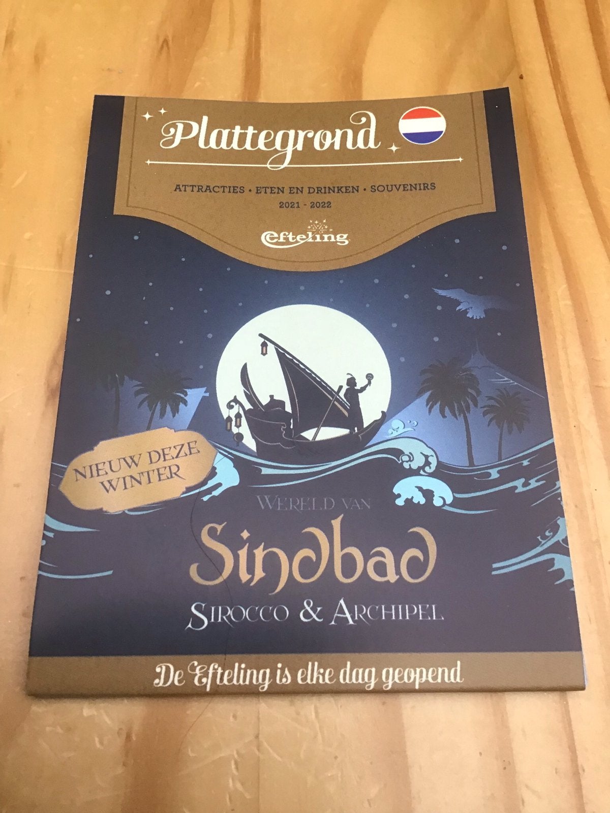 Efteling plattegrond,,Sindbad,,(ongeopend), Ophalen of Verzenden, Nieuw, Beeldje of Poppetje
