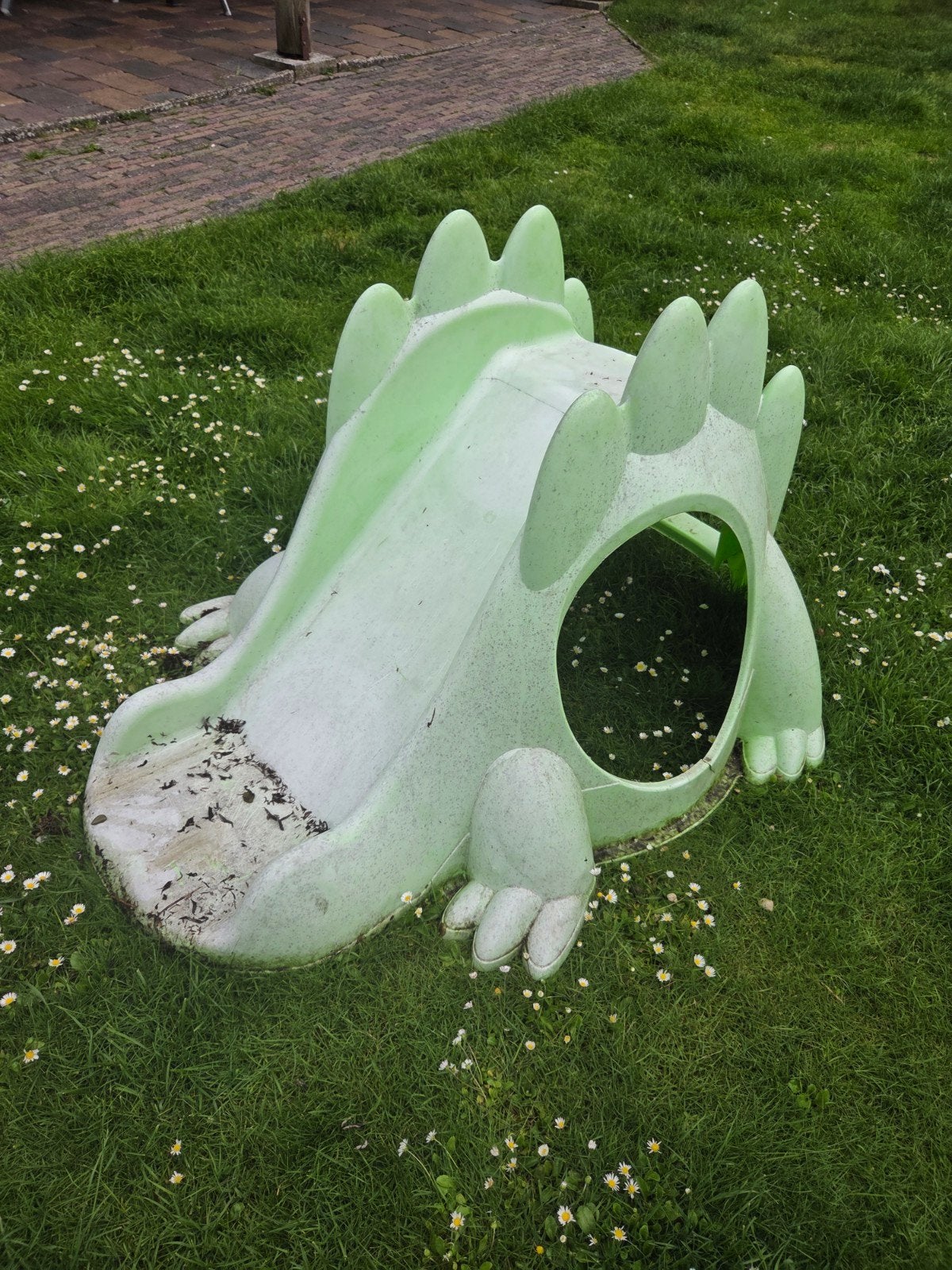 Groene Krokodil Glijbaan voor Kinderen, Ophalen, Gebruikt, Glijbaan