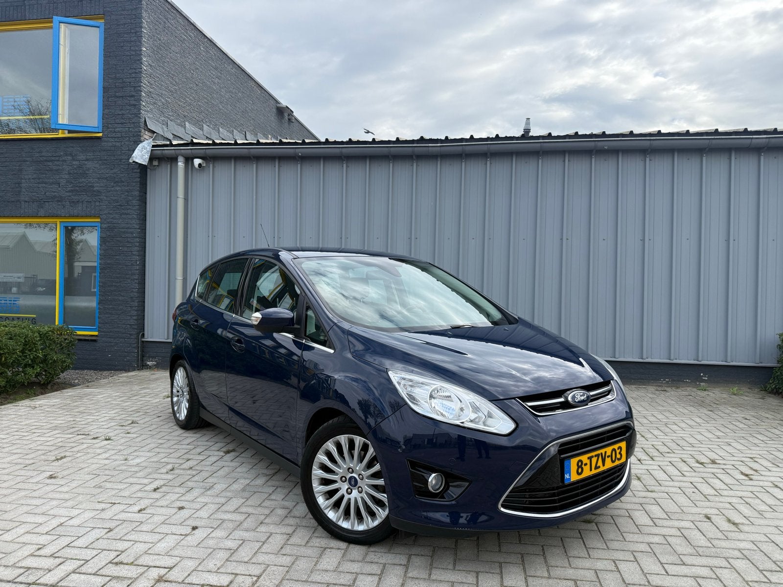 Ford C-Max 1.0 EcoBoost 125pk | Navi | Camera | Trekhaak, Auto's, Voorwielaandrijving, 4 cilinders, Blauw, Origineel Nederlands