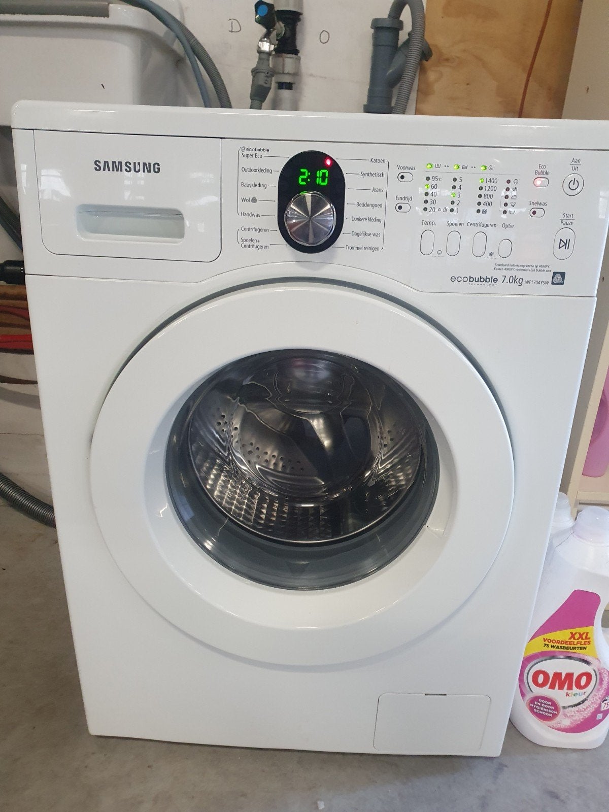 wasmachine inclusief bezorgen, Ophalen of Verzenden, Zo goed als nieuw, 85 tot 90 cm, 1200 tot 1600 toeren