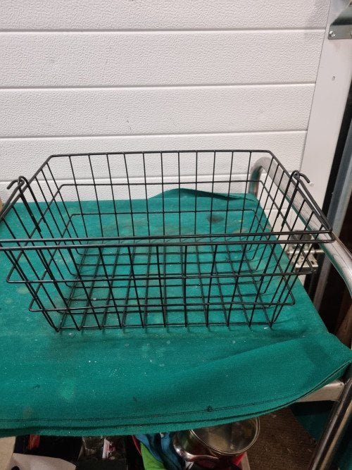 mand metaal zwart met hengsel, Ophalen of Verzenden, 'T Olde Gre-j, Info@toldegrej.nl, Endepoelstraat 20f Didam