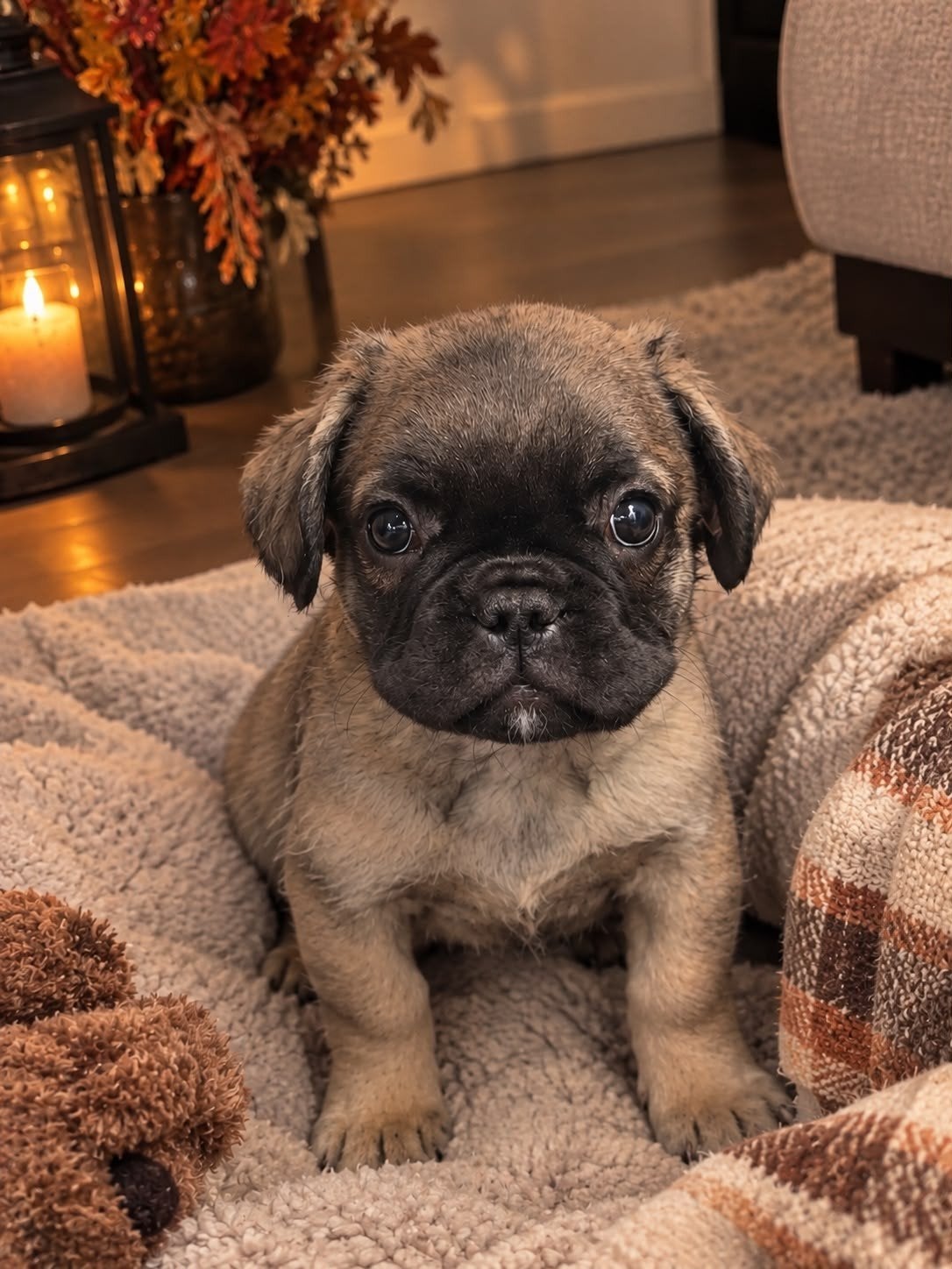 Franse bulldog fluffy pup, Reu, 8 tot 15 weken, Bulldog, Eén hond