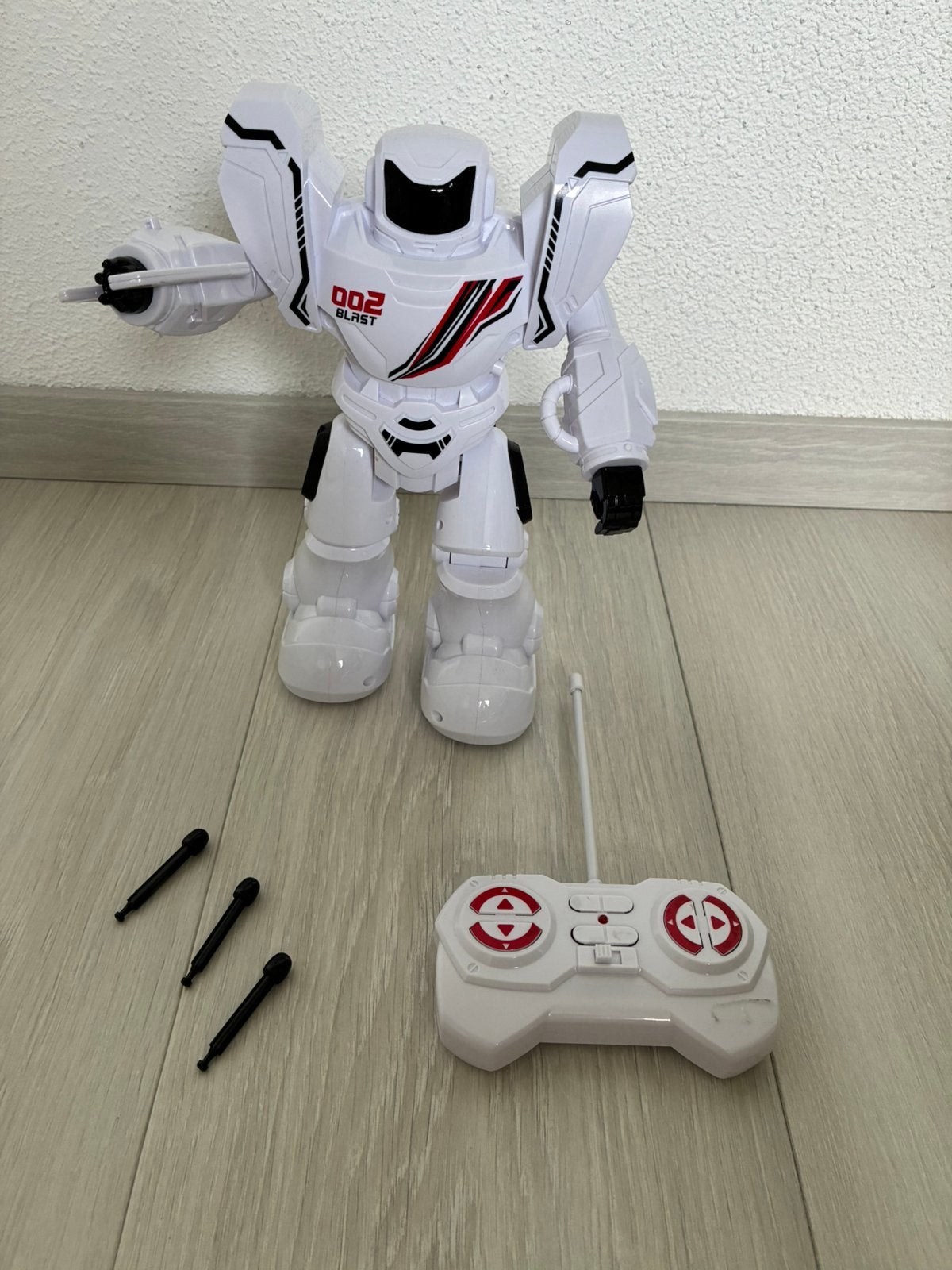Robo Blast One op afstand bestuurbare robot wit, Ophalen of Verzenden, Zo goed als nieuw, Jongen of Meisje