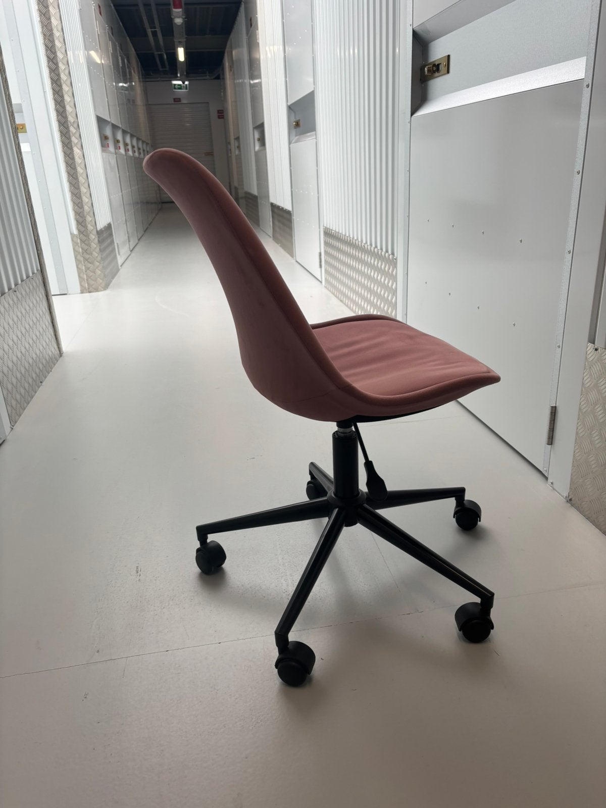 Bureaustoel velvet, Huis en Inrichting, Bureaustoelen, Ophalen, Zwart