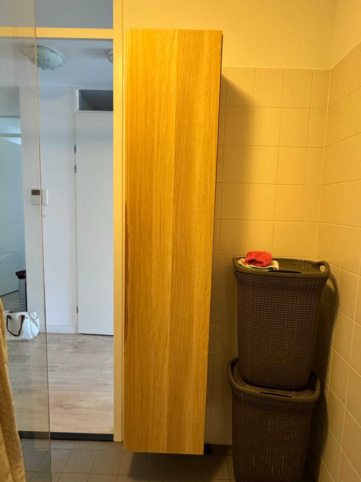 Ikea Badkamerkast 1.94m met gebruikssporen, Ophalen, Gebruikt