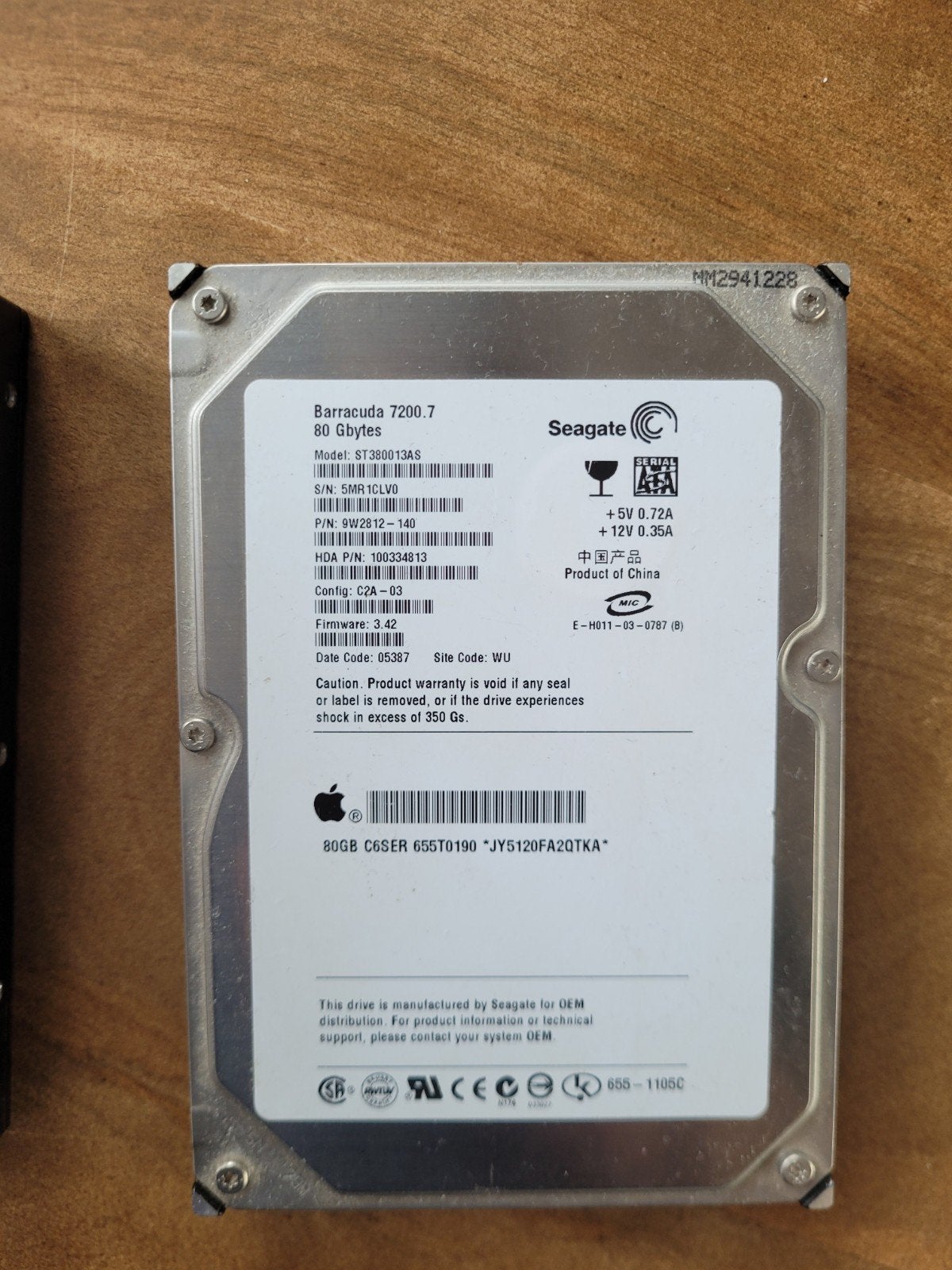 Seagate Barracuda 7200.7 80GB HDD, Computers en Software, Intern, Gebruikt, 80 GB, Ophalen of Verzenden