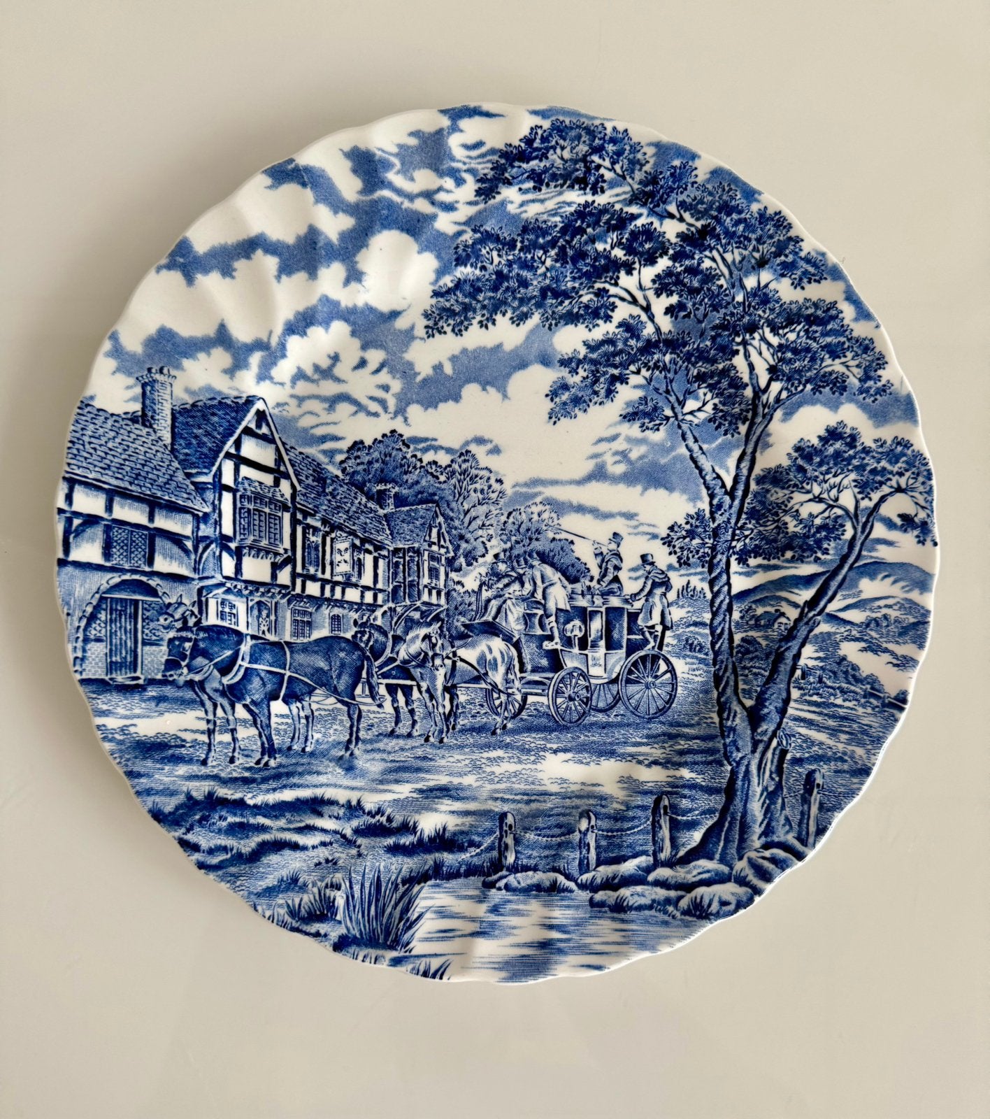 Engels blauw-wit bord "Royal Mail" Myott Staffordshire, Antiek en Kunst, Verzenden