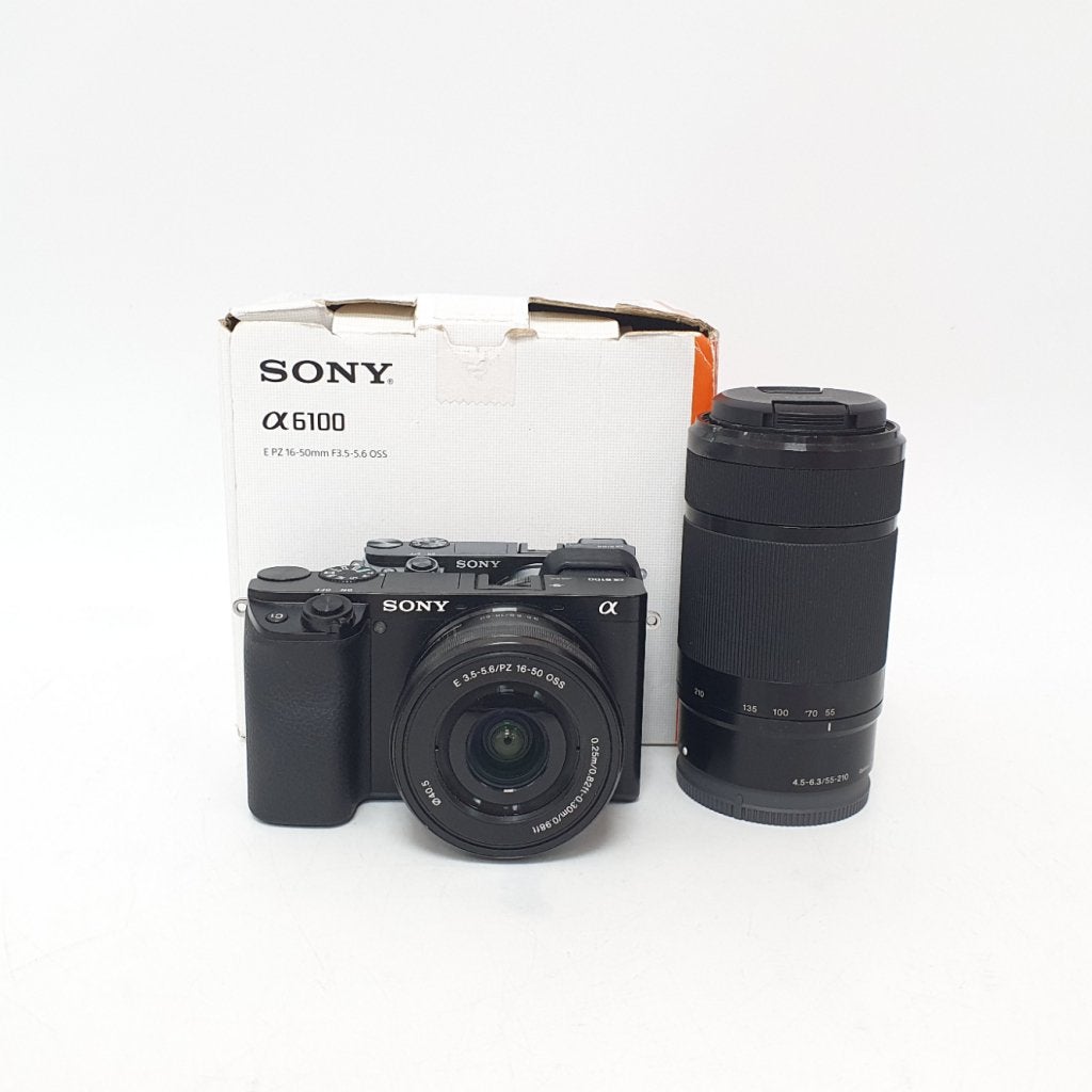 Sony A6100 Systeem Camera + 16-50mm/55-210 Lens Nette Staat, Audio, Tv en Foto, Fotocamera's Digitaal, Sony, Zo goed als nieuw