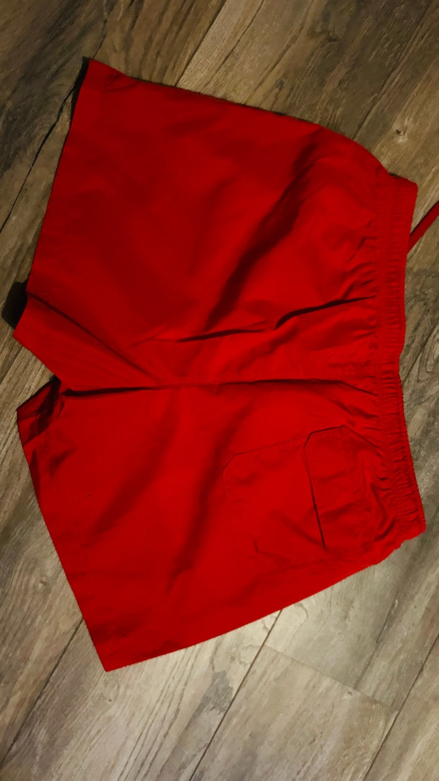 Zwarte en rode zwemshorts met 'BRANDWEER' opdruk, Ophalen, Maat 52/54 (L), Overige kleuren, Zwemshort