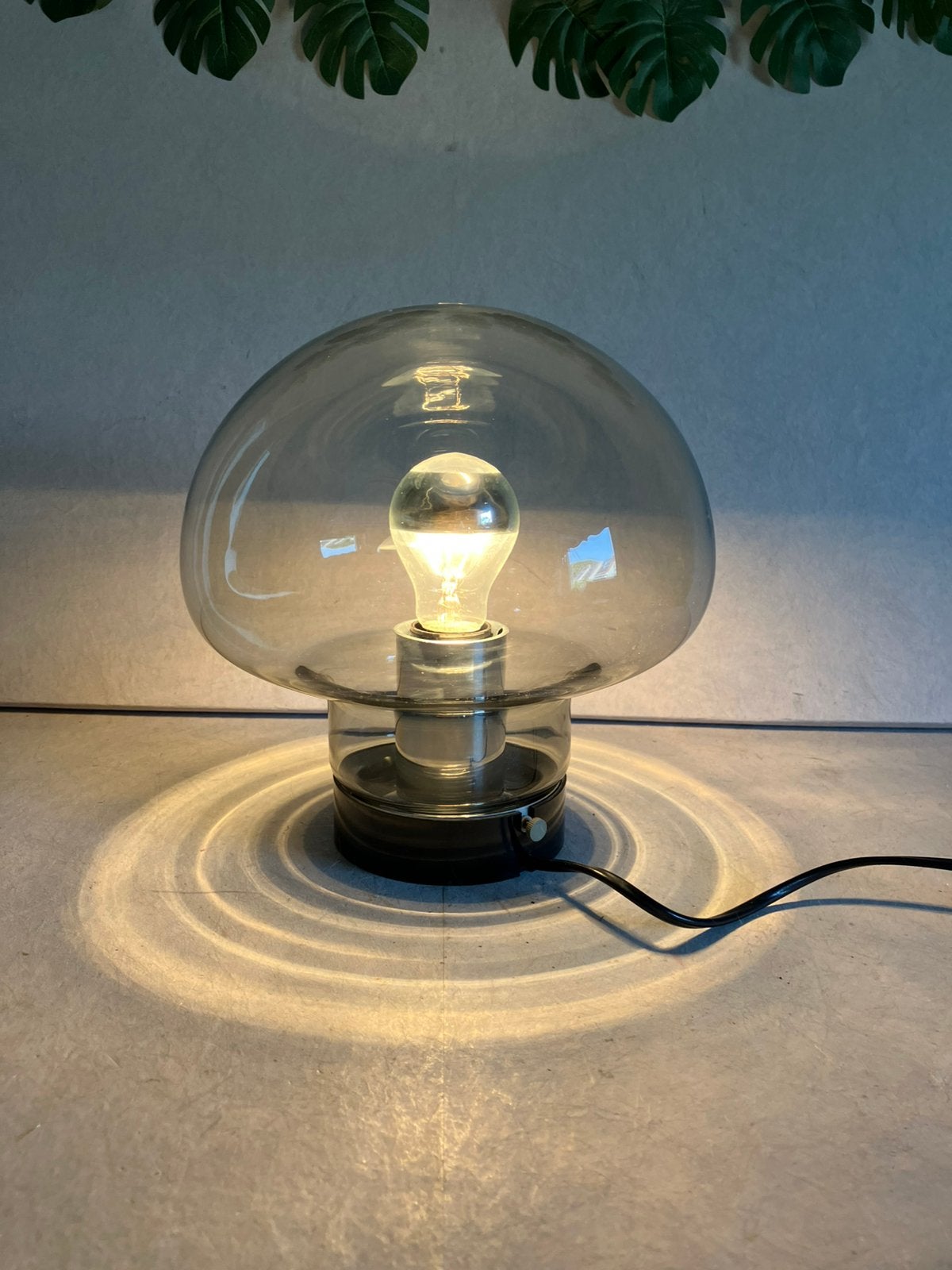Peill Putzler paddenstoel tafellamp design mushroom lamp 60’, Huis en Inrichting, Lampen | Tafellampen, Ophalen of Verzenden, Glas