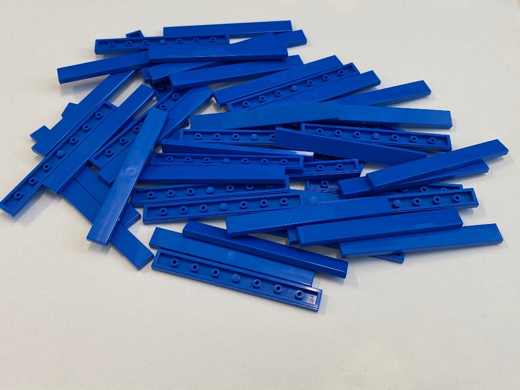 Partij nieuwe 50x 1x8 Lego tegels (diverse kleuren), Overige thema's, Lego, Nieuw, Ophalen of Verzenden