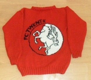 FC Twente logo trui breipatroon, Ophalen of Verzenden, Zo goed als nieuw, Breien, Patroon of Boek