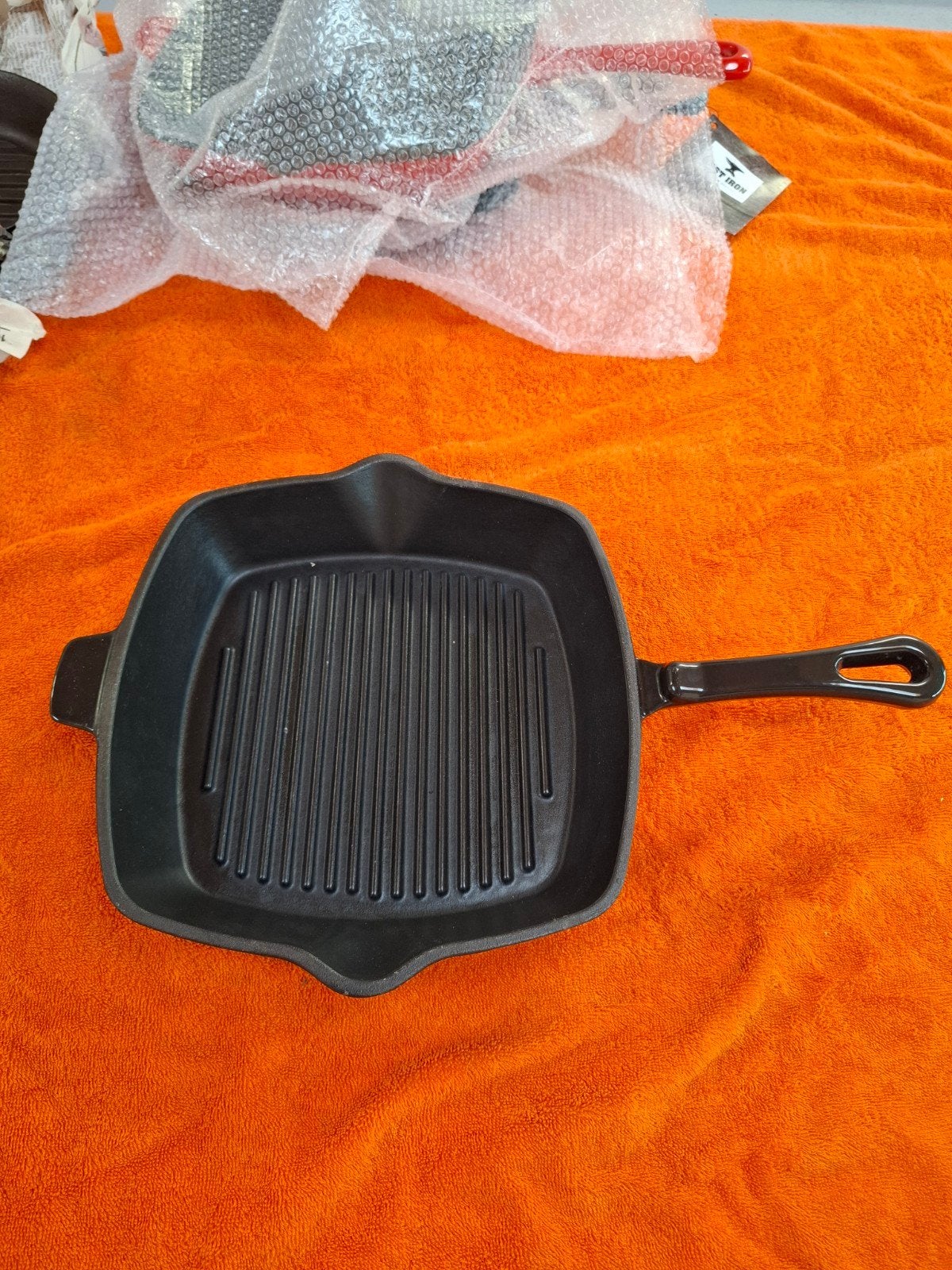 Gietijzeren grillpan / plancha voor BBQ, Green Egg, Kamado, Ophalen of Verzenden, Nieuw, Gietijzer