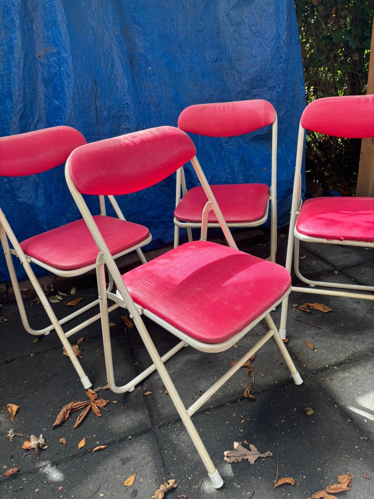 Vintage hippe klapstoelen set voor retro camper fifties, Ophalen, Huis en Inrichting