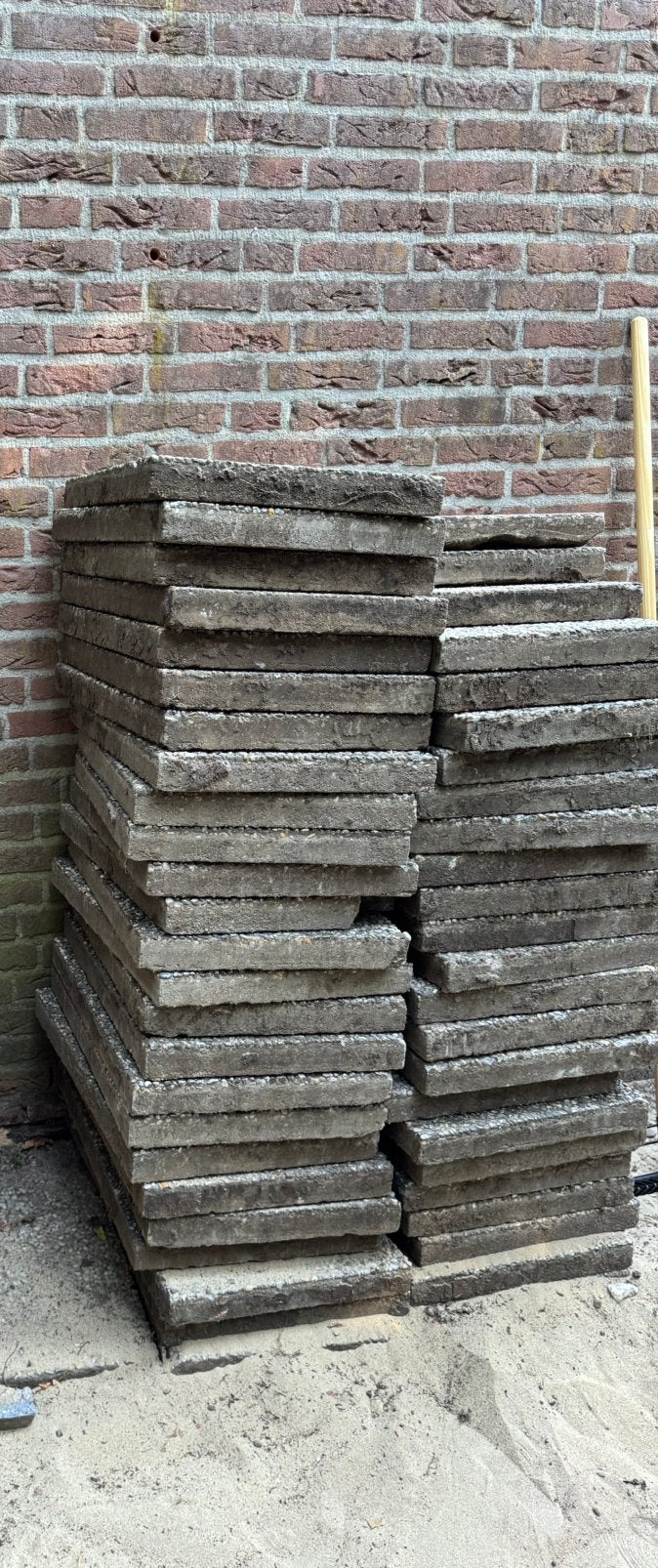 Gratis af te halen! 70+ grindtegels van 60x40cm, Ophalen, Gebruikt, 10 m² of meer, Grind