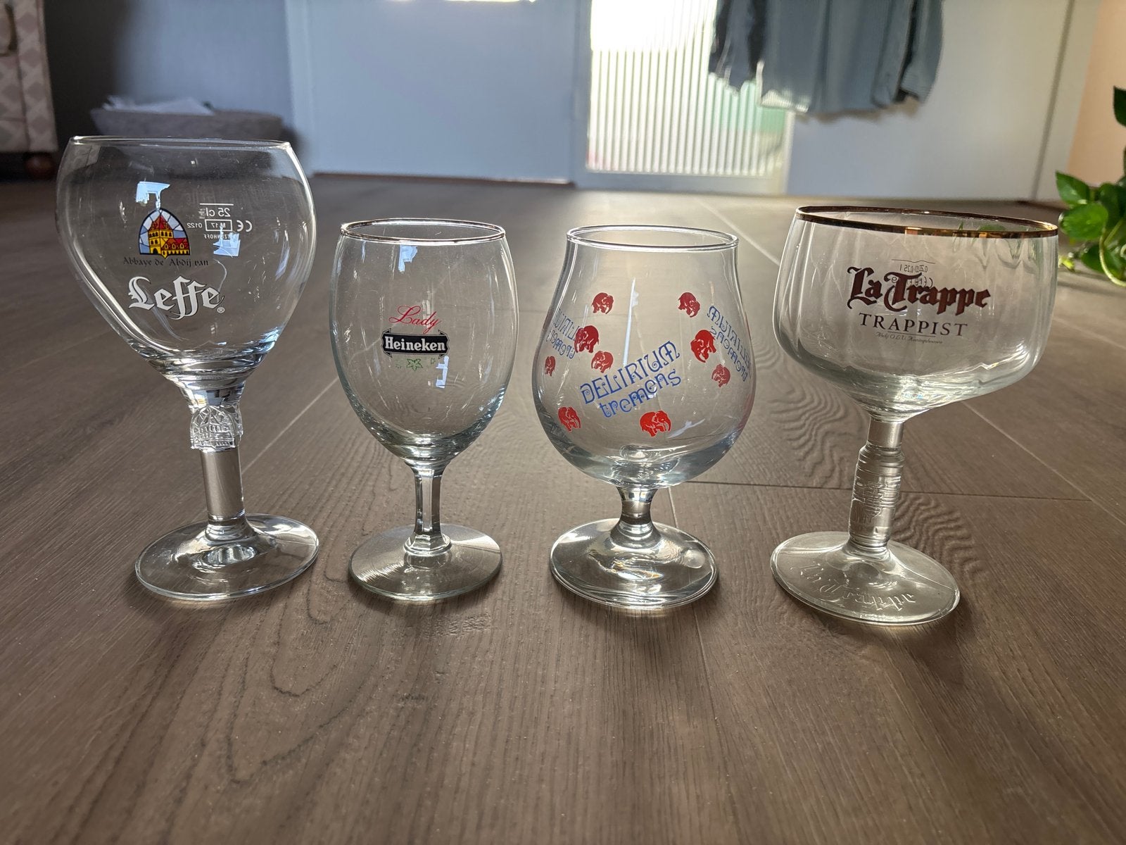 Bierglazen collectie: Leffe, Heineken, Delirium, La Trappe, Verzamelen, Ophalen of Verzenden, Zo goed als nieuw, Glas of Glazen