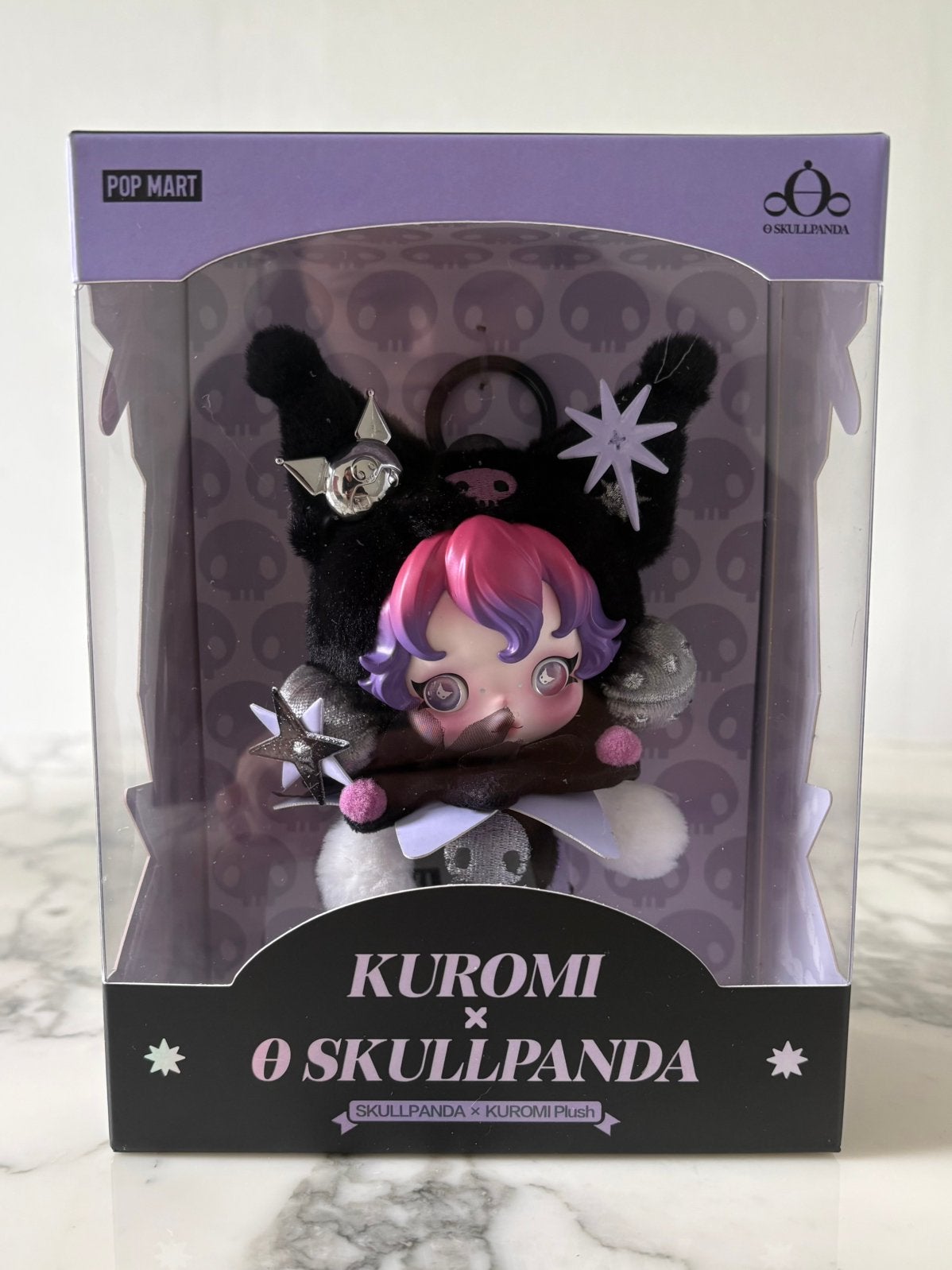 Pop Mart - Kuromi x Skullpanda Plush Hanger, Ophalen of Verzenden, Nieuw