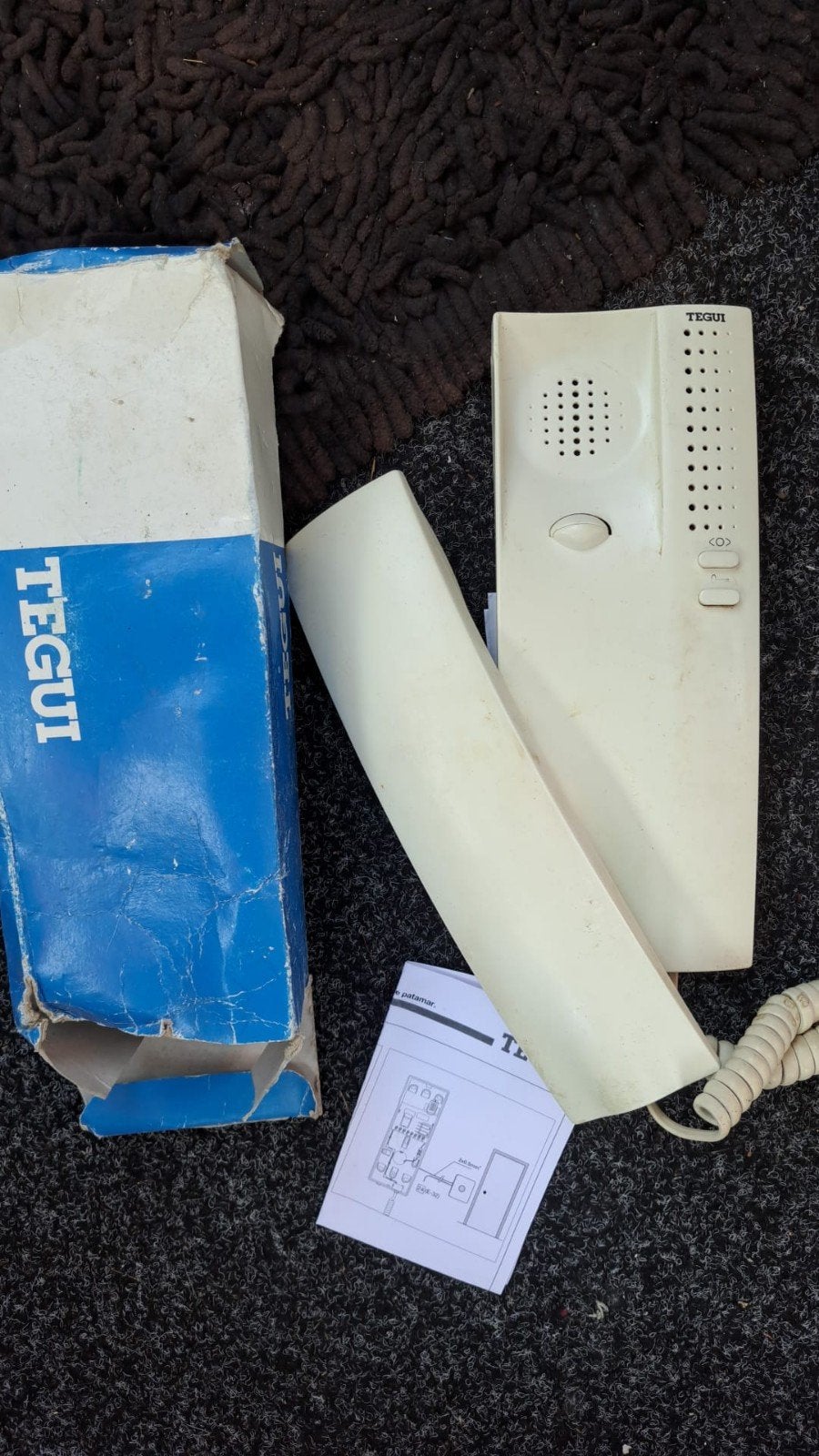 Tegui intercom met handset en handleiding, Ophalen of Verzenden, Gebruikt, 1 handset